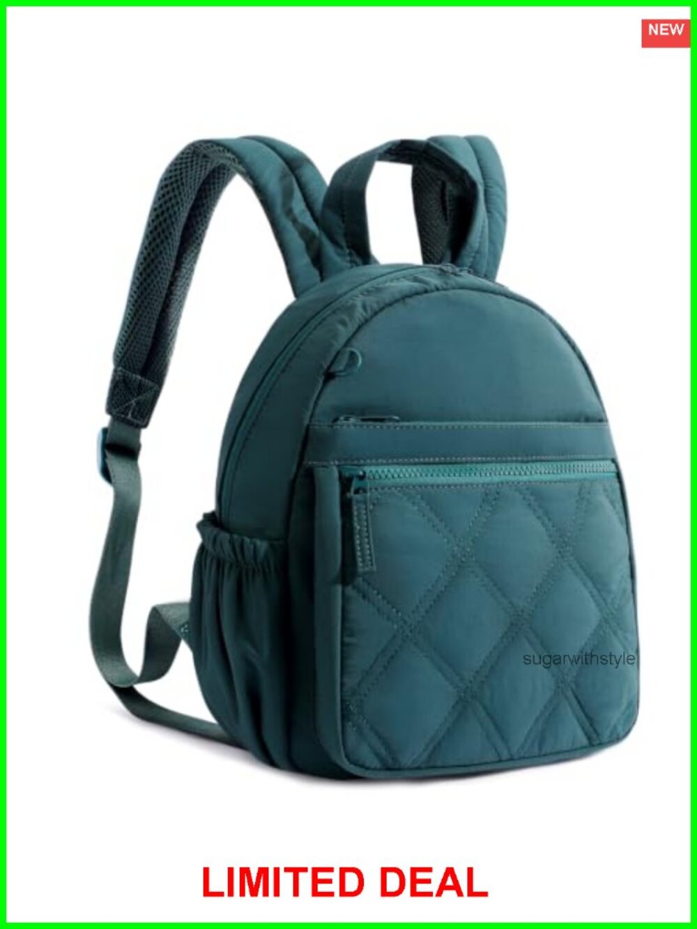 Quilted Nylon Mini Backpack Lightweight Puffer Small Backpack Purse